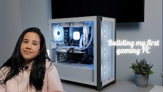 Building my first gaming PC | White build | RTX 3060ti | Ryzen 5 5600 #gamingpcbuild #amd #nvidia