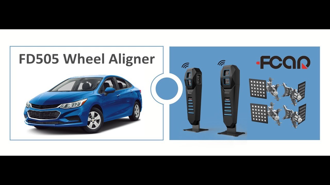 FCAR FD505 5D Wheel Aligner Assemblance and Field Test - YouTube