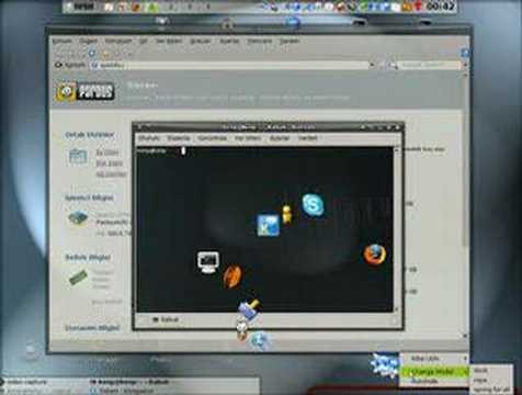 AIGLX+BERYL+kiba-dock on PARDUS 2007