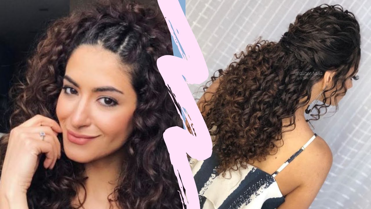 3 Penteados SUPER FÁCEIS para CACHEADAS  #ISAFLIX