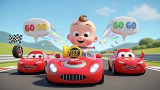 Wroom Wroom Car Race Baby 🚗🏁✨ | Fun Car Race Song for Kids | Baby & Toddler Learning Video screenshot 2