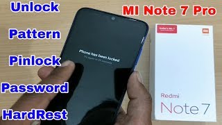 Redmi Note 7 Unlock Pattern & Pinlock | Hardreset Redmi Note 7 Pro | Unlock Password Redmi Note 7