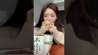 This girl tried mixing apple and watermelon