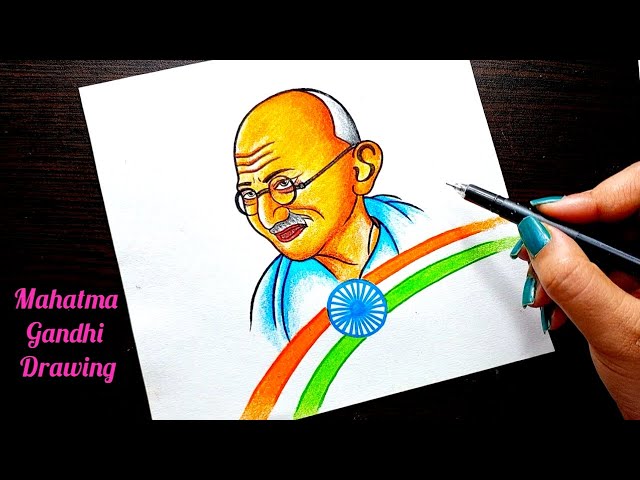 Gandhi Coloring Pages Outline Sketch Drawing Vector, Wing Drawing, Ring  Drawing, Color Drawing PNG and Vector with Transparent Background for Free  Download