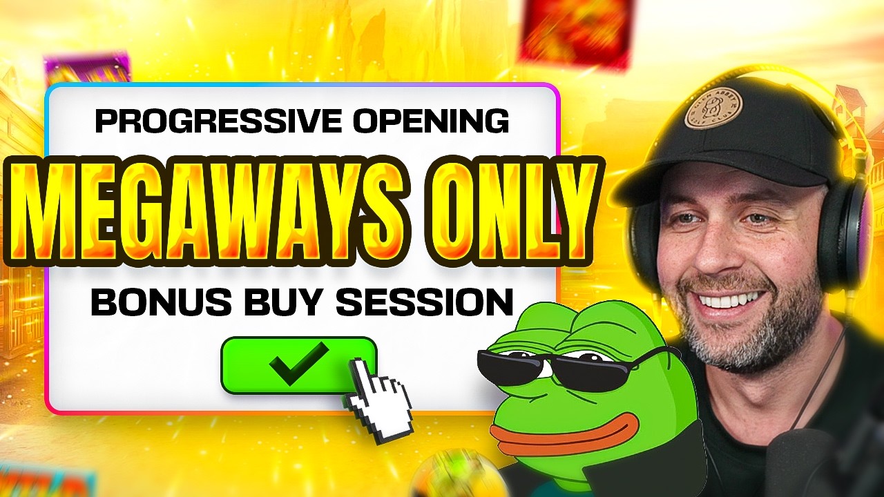 WE DID a PROGRESSIVE OPENING... but its MEGAWAYS ONLY GAMES!!