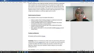 Folsom Lake College Syllabus Video