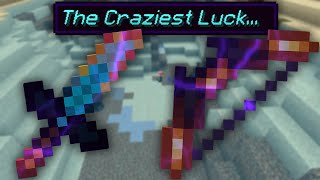 I got the craziest luck in hypixel uhc...