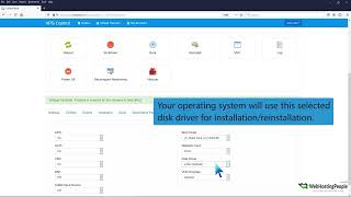 How to Change the Disk Driver to Virtio or IDE in SolusVM WebHostingPeople