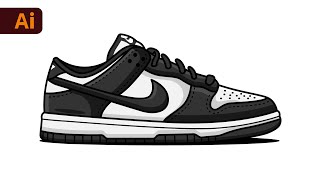 Adobe Illustrator Tutorial - Create a Flat Design Nike Shoe Vector