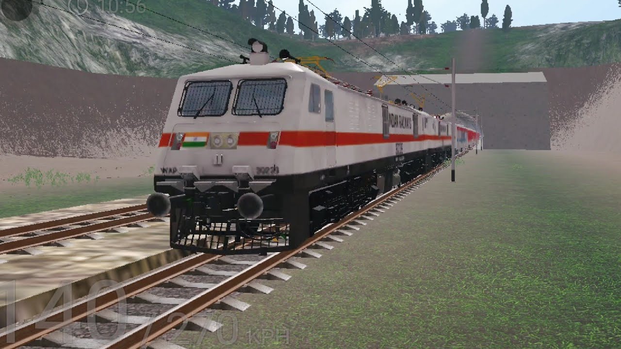 RAJDHANI EXPRESS : TRAINZ SIMULATOR 3 | WAP-7 LOCOMOTIVE - GAMEPLAY