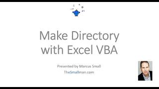 Make a folder with VBA