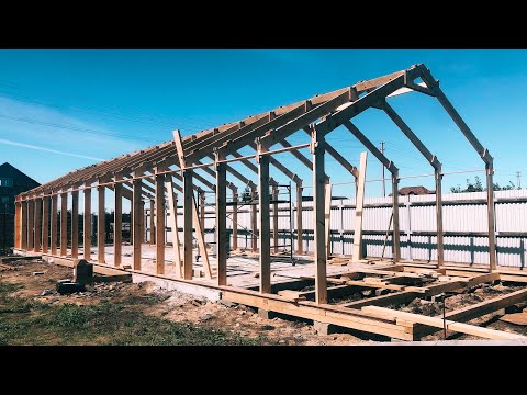 САМЫЙ КРУТОЙ БАРНХАУС! Строительство барнхауса от WOODCASTOR | Влог Woodcastor #1