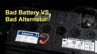 Bad battery or bad alternator symptoms, how to tell the difference (brief) not charging. - VOTD