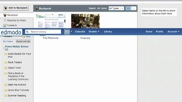 Edmodo Backpack for students