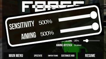 Bullet force 500 sensitivity challenge