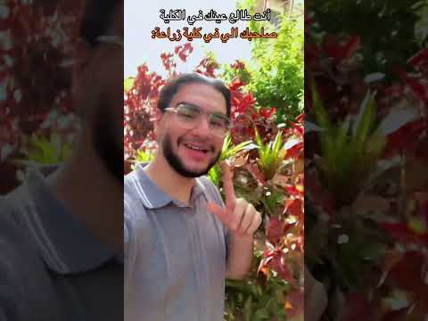 انت طالع عينك في الكلية وصاحبك في كلية زراعة مرتاح كليه زراعه