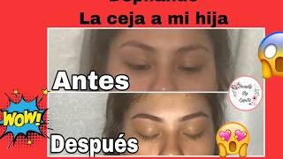 Depilando La Cejas De Mi Hijalupita