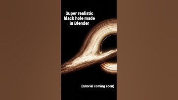 Super realistic black hole made in Blender #blender #cgi #animation #space #spaceart #tutorial