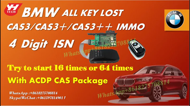 How to use ACDP to program BMW CAS3/CAS3+/CAS3++  4 Digit ISN all key lost
