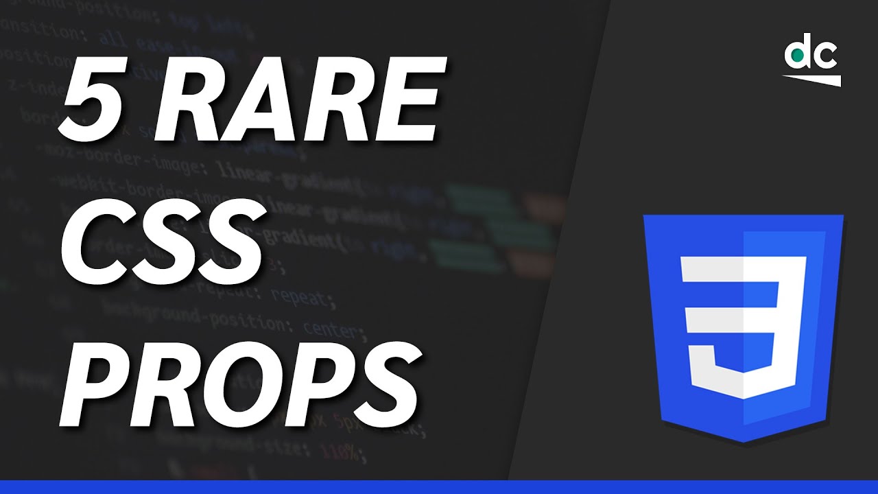 5 Useful CSS Properties You Probably Didn't Know - YouTube
