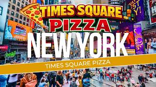 Inside a TIMES SQUARE PIZZA SHOP New York City