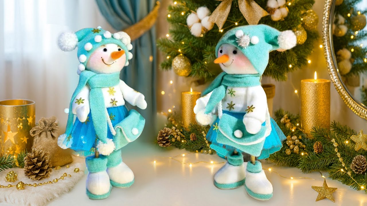 Создаём Фрости — уютную снегурочку своими руками на Рождество | Часть 1