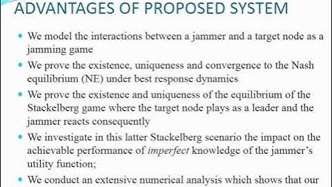 DEFEATING JAMMING WITH POWER OF SILENCE-A GAME THEORETIC ANALYSIS
