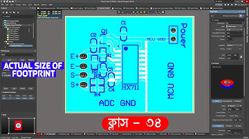 Altium PCB Design Bangla Tutorial Class 34 How to Find Actual Size of Footprint