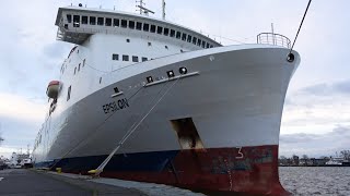 Former Irish Ferries Ropax ferry EPSILON, first trip for Unity Line from Swinemuende to Trelleborg by inselvideo 3,149 views 3 months ago 2 minutes, 23 seconds