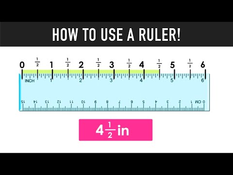 HOW TO USE A RULER TO MEASURE