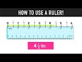 HOW TO USE A RULER TO MEASURE INCHES!