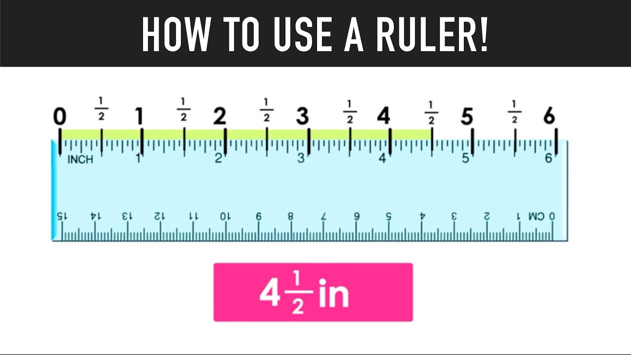 How to Use a Ruler to Measure Inches - YouTube