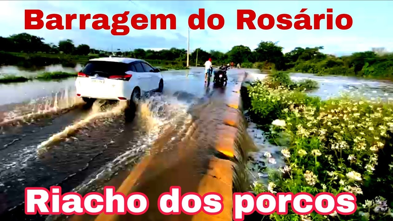 Checadas das águas 02/03/26 na barragem do Rosário em Milagres Ceará 