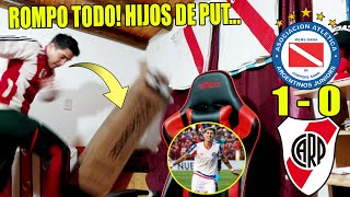 ARG. JUNIORS 1 vs RIVER 0 😡 Reacción de un Hincha de RIVER RE CALIENTE! 😡 Liga Profesional