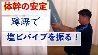 体幹の安定エクササイズ 〜蹲踞で重たいパイプを振る編〜 蹲踞の姿勢とは 検索動画24 体幹の安定エクササイズ 〜蹲踞で重たいパイプを振る編〜 蹲踞の姿勢とは 検索動画 24