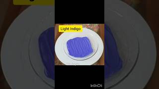 Light Indigo Color in whipped cream ✨️  #trendingshorts #shortsfeed #colormixing