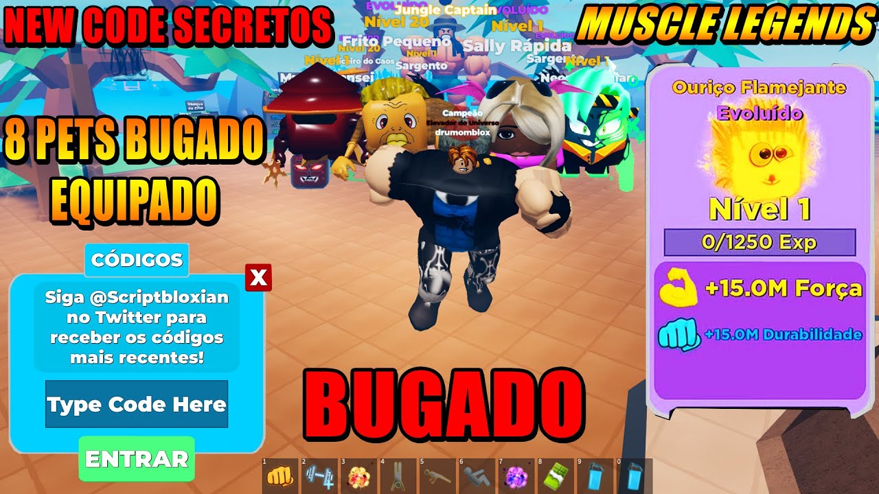 COMO EQUIPAR ATE 8 PETS DE GRAÇA + NOVOS CÓDIGOS SECRETOS E PETS BUGADO ...
