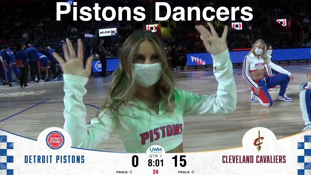 Detroit Pistons Dancers NBA Dancers 1/30/2022 Dance performance