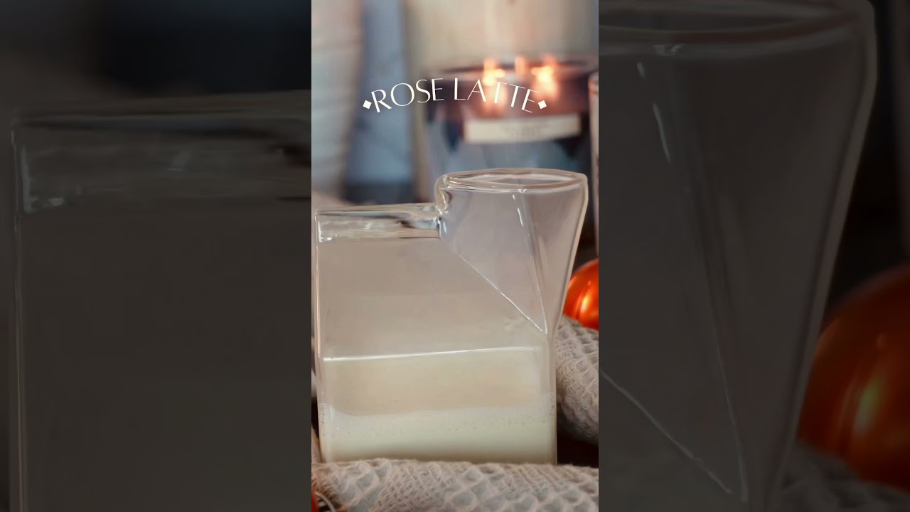 Floral Rose Iced Latte 