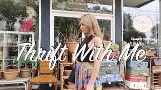 THRIFT WITH ME AND TRY ON HAUL 🛍   SALVOS AND ANTIQUE\/VINTAGE  THRIFT VLOG 🛍  THE JO DEDES AESTHETIC