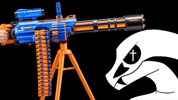 X-Shot Insanity Ragefire, Nerf Gatling, Unboxing, Review and Full  Analysis