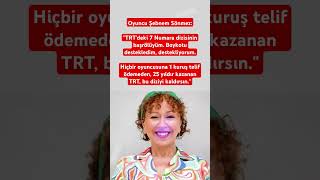 Oyuncu Şebnem Sönmez 7 Numara Dizisinin Başrölüyüm Boykotu Destekliyorum Trt, Bu Diziyi Kaldırsın.