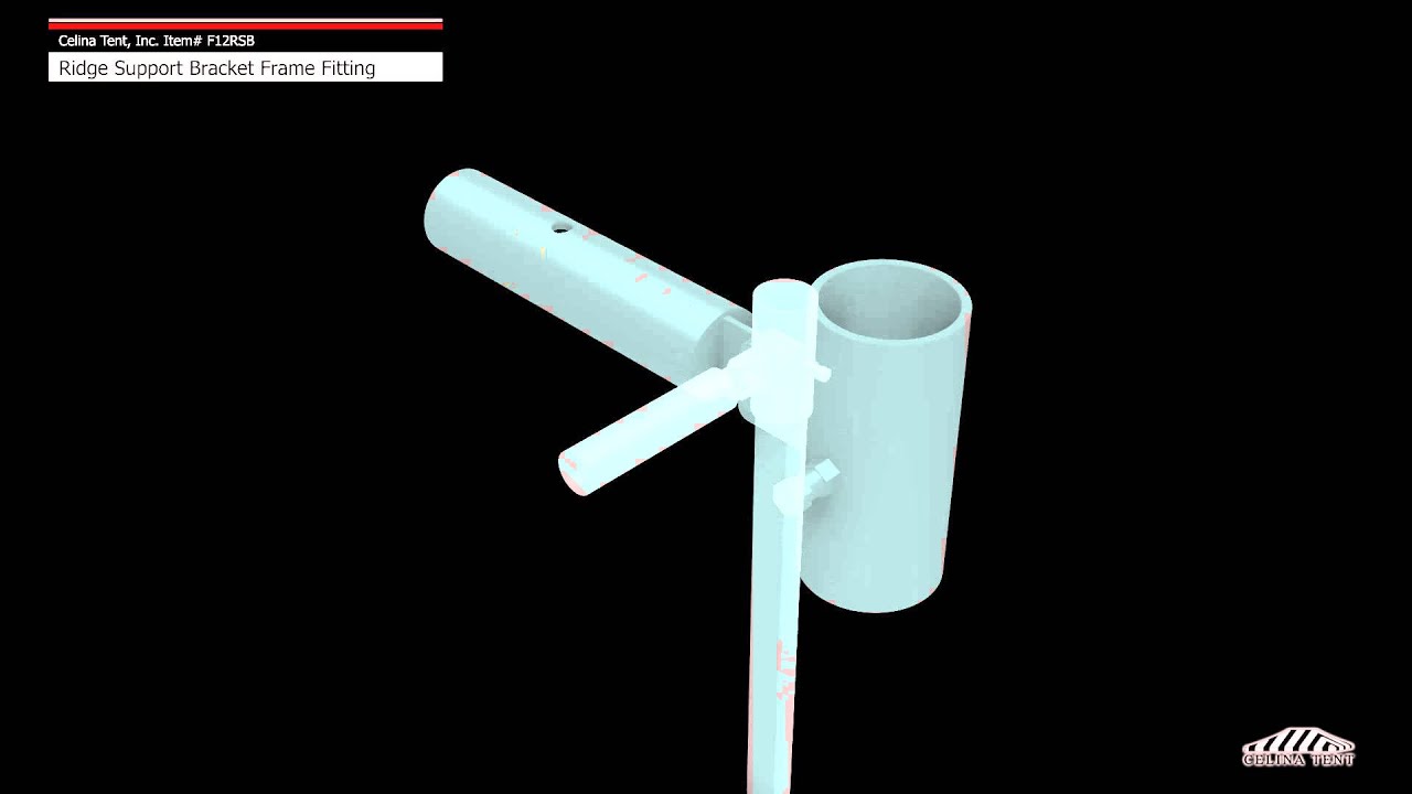 Ridge Support Ridge Support Bracket - West Coast Style Frame Tent Fitting - YouTube