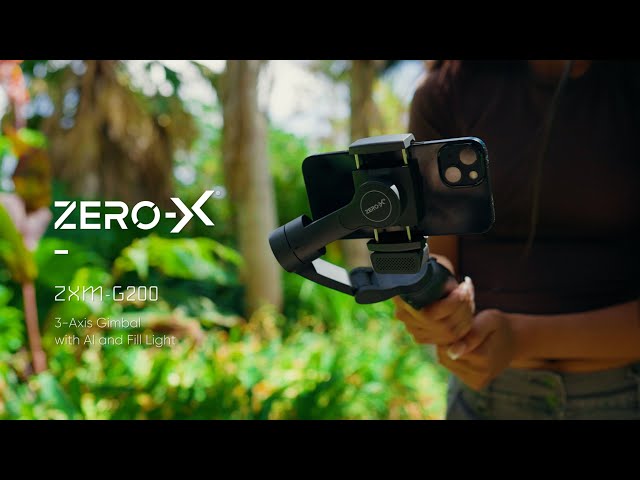 ZERO-X G200 | 3-AXIS GIMBAL WITH AI AND FILL LIGHT - YouTube