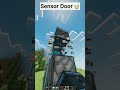 Minecraft Smart Sensor Door That Opens Automatically! 🤯 #shorts