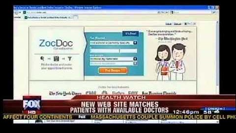 Fox Chicago - Find a Doctor Fast with ZocDoc