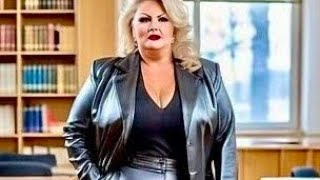 Best latex leather dresses for older women over 40@fashionforever