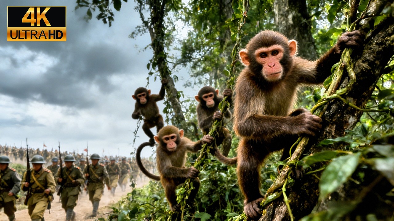 [MULTI SUB] 日軍軍隊在樹林裡抓雞野餐，殊不知最強猴子早已埋伏，直接秒殺整個隊！太爽了！🔥#抗戰 #movie #復仇 #武俠 #功夫 #kungfu #經典 #抗戰劇