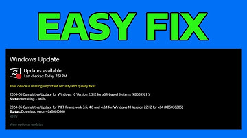 How To Fix Windows Update Error 0x800f0900