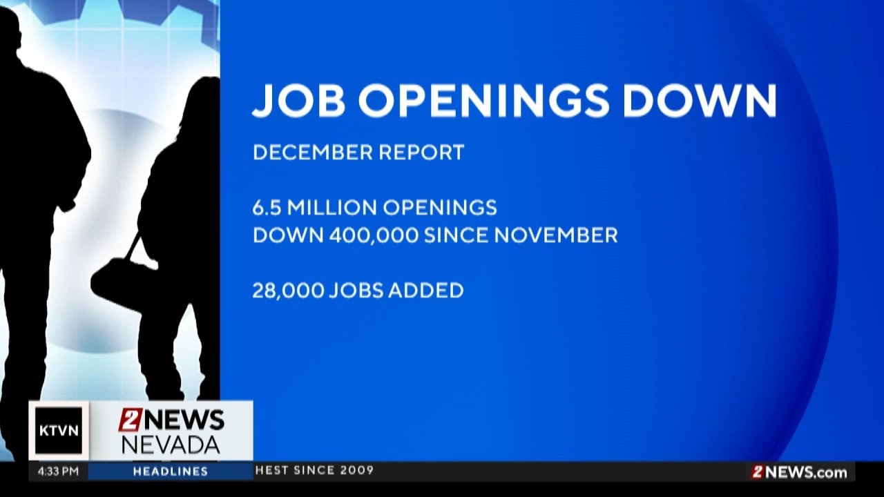 Nation experiencing its lowest number of job openings since 2020